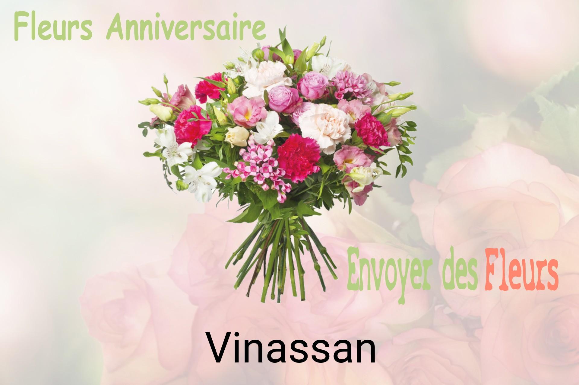 Bouquet de fleurs d’anniversaire livré à Vinassan